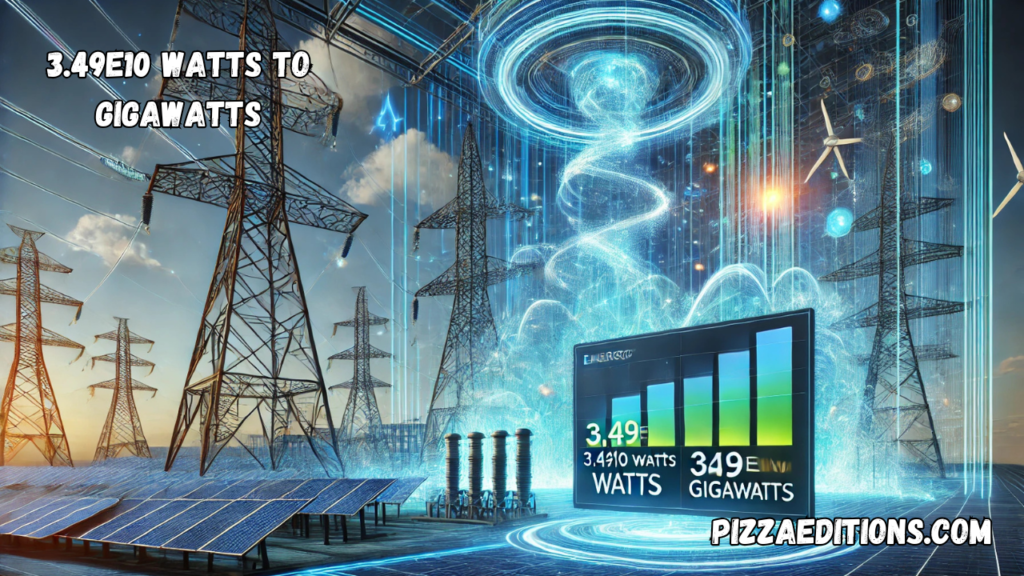 3.49e10 Watts to Gigawatts – Conversion and Explanation