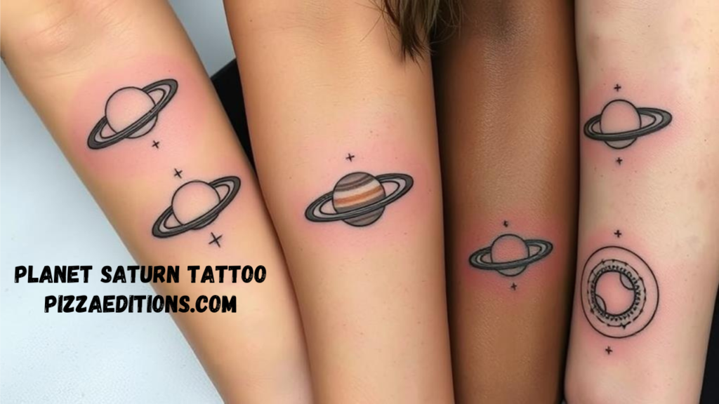 planet saturn tattoo